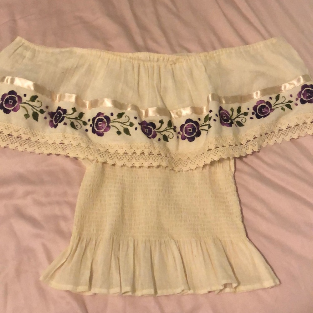 Mexican Style Floral Top